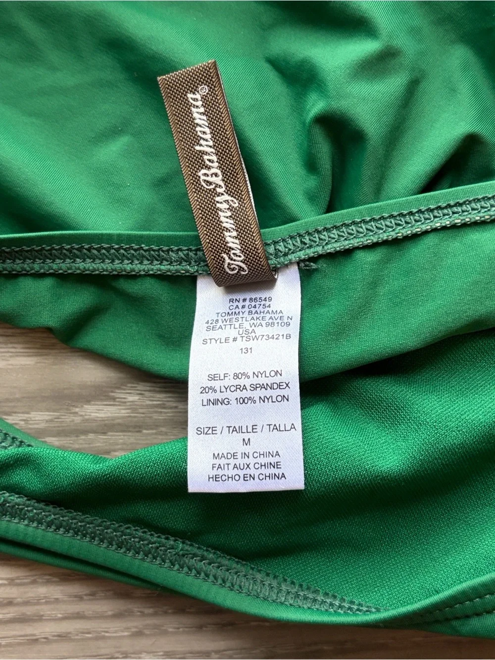 Tommy Bahama Green Twist-Front Bikini Set - Women's Swim